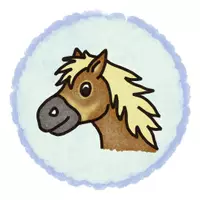 Vorschau - Mal- und Bastelvorlagen - kleines Clipartpaket Klassentier PONY - PFERD zum Gestalten eigener Namenskärtchen und Arbeitsmaterialien - Seite 3