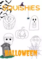 Vorschau - Mal- und Bastelvorlagen - Squishies Halloween Bastevorlage - Seite 1