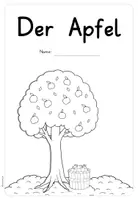 Vorschau - Arbeitsblätter - Der Apfel - Deckblatt (Mappenführung) - Seite 3