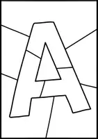 Vorschau - Mal- und Bastelvorlagen - Buchstaben Pop Art zum Weiter und Ausmalen ✍🏻 Kunst für den Schulstart - Seite 2
