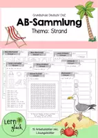 Vorschau - Arbeitsblätter - AB-Sammlung (Strand) - Deckblatt