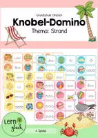 Vorschau - Spiele - Knobel-Domino zum Thema Strand - Deckblatt