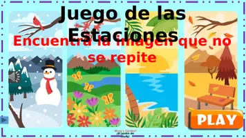 Vista previa - Juegos / Gamificación - Las Estaciones: Encuentra la imagen que no se repite - página 1