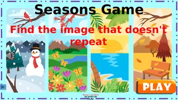Vista previa - Juegos / Gamificación - Seasons: Find the image that doesn't repeat - página 1