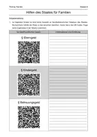 Vorschau - Arbeitsblätter - Hilfen des Staates für Familien - Deckblatt