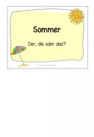 Vorschau - Arbeitsblätter - Klettmappe: Artikel zuordnen - Sommer - Seite 1