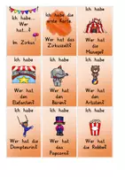 Vorschau - Spiele - Zirkus / Wortschatz: Ich habe... Wer hat...? (Lesespiel) - Deutsch - Kl. 2/3 - Seite 2