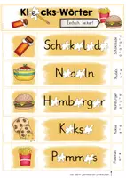 Vorschau - Spiele - Klecks-Wörter-Fächer (Einfach lecker) - Seite 1