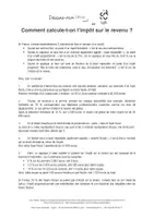 Aperçu - Fiches - Comment calcule-t-on l’impôt sur le revenu ? - Page 1