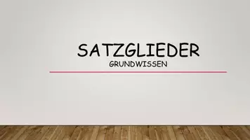 Vorschau - Arbeitsblätter - Satzglieder Einführung: Subjekt, Prädikat, Objekt - Seite 1