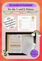 Vorschau - Arbeitsblätter - Grundwortschatz Klasse 1 und 2: Alle Lernwörter inkl. Übungform Lernwörterrolle - Deckblatt