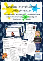 Vorschau - Unterrichtsreihen - Komplette Unterrichtseinheit zu Hundertwasser - Deckblatt