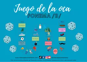 Vista previa - Juegos / Gamificación - Juego de mesa fonema b - Portada