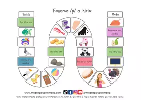 Vista previa - Juegos / Gamificación - Juego de mesa fonema p - página 3
