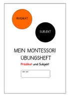 Vorschau - Stundenentwürfe - Satzglieder bestimmen nach Montessori mit dem Satzstern. Subjekt und Prädikat - Seite 1
