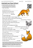 Vorschau - Arbeitsblätter - Arbeitsblatt "Rotfuchs" + Onlineübung & MP3 + Infografik - Deckblatt