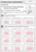 Vorschau - Arbeitsblätter - DEZIMALZAHLEN SUBTRAHIEREN - 2 Arbeitsblätter - Seite 3