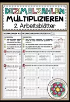 Vorschau - Arbeitsblätter - DEZIMALZAHLEN MULTIPLIZIEREN - 2 Arbeitsblätter - Deckblatt