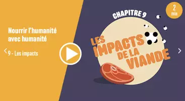 Aperçu - Vidéos - Nourrir l'humanité #9 - Les impacts de la viande - Page de couverture