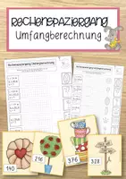 Vorschau - Arbeitsblätter - Rechenspaziergang Umfangberechnung - Deckblatt