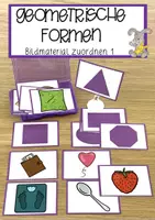 Vorschau - Bildkarten - Geometrische Formen - Deckblatt