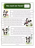 Vorschau - Arbeitsblätter - Klammerkarten Panda und Gefühle DaZ/DaF - Seite 3
