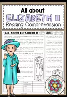Vorschau - Arbeitsblätter - QUEEN ELIZABETH II - Reading Comprehension (2-fach differenziert + Conversation Strips) - Deckblatt