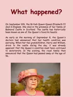 Vorschau - Arbeitsblätter - The life of Queen Elizabeth II - Bilinguales Material zum Tod der Queen - Seite 1