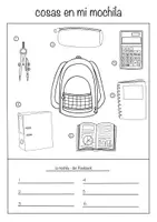 Vorschau - Arbeitsblätter - Vokabelblätter colegio (cosas en mi estuche/mochila) - Seite 3