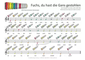 Vorschau - Audio-Dateien - Kinderlied für Glockenspiele - Fuchs, du hast die Gans gestohlen - Seite 1