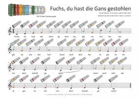 Vorschau - Audio-Dateien - Kinderlied für Glockenspiele - Fuchs, du hast die Gans gestohlen - Seite 2