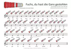 Vorschau - Audio-Dateien - Kinderlied für Glockenspiele - Fuchs, du hast die Gans gestohlen - Seite 3