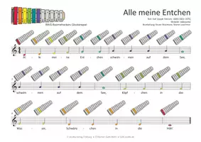 Vorschau - Audio-Dateien - Kinderlied für Glockenspiele - Alle meine Entchen - Seite 1