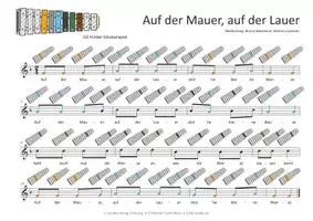 Vorschau - Audio-Dateien - Kinderlied für Glockenspiele - Auf der Mauer, auf der Lauer - Seite 2