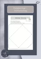Vorschau - Mal- und Bastelvorlagen - Bastelvorlage Briefumschlag - Deckblatt