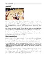 Vorschau - Arbeitsblätter - Volleyball – Text mit Fragen (Sporttheorie) - Deckblatt