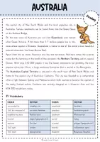 Vorschau - Arbeitsblätter - Australia - Geography - Seite 3