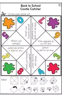 Vorschau - Arbeitsblätter - Back to School - Cootie Catchers - Seite 2