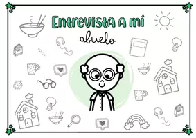 Vista previa - Hojas de trabajo - ENTREVISTA A MI ABUELO: Comprensión oral y escrita - página 1
