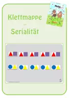 Vorschau - Stationenlernen - Klettmappe - Serialität (Probeexemplar) - Deckblatt