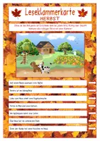 Vorschau - Fördermaterial/Inklusion - Leseklammerkarten - Herbst - Seite 3