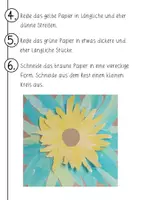 Vorschau - Mal- und Bastelvorlagen - Bastelanleitung Sonnenblume - Seite 2