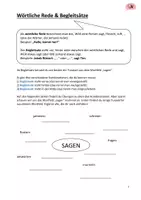 Vorschau - Arbeitsblätter - BUNDLE: Wörtliche Rede - Regeln zur Zeichensetzung & Kurztest - Seite 2