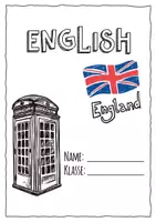 Vorschau - Mal- und Bastelvorlagen - Deckblatt Englisch - Deckblatt