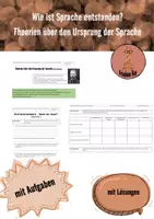 Vorschau - Stundenentwürfe - Materialpaket: Grundlagen der Sprache (Abiturschwerpunkt) - Seite 1