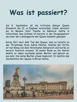 Vorschau - Arbeitsblätter - Arbeitsheft: Charles III. ist König von England nach dem Queen Elizabeth II tot ist - Seite 1