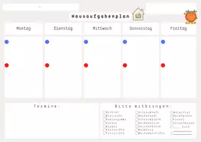 Vorschau - Anderer Materialtyp - Hausaufgabenplan - Monsterklasse - Seite 3