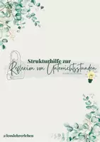 Vorschau - Arbeitsblätter - Reflexion von Unterrichtsstunden im Referendariat - Deckblatt