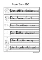 Vorschau - Arbeitsblätter - Mein Tier-ABC - Arbeitsblätter zur Förderung des freien Schreibens - Seite 3