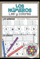 Vista previa - Manualidades / Dibujos para colorear - LOS NÚMEROS - Lee y colorea (2 niveles de diferenciación) - Portada